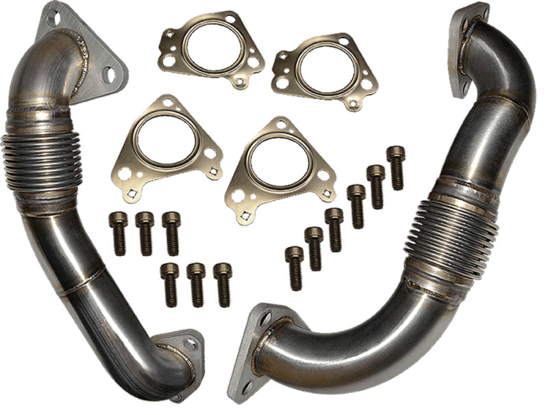 GMC Sierra Performance Exhaust - Driver & Pass Side - ATS Diesel - Up Pipe Direct Replacement Kit - `01-`15